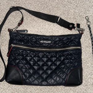 MZ Wallace Crosby Zip Quilted Nylon Crossbody Bag